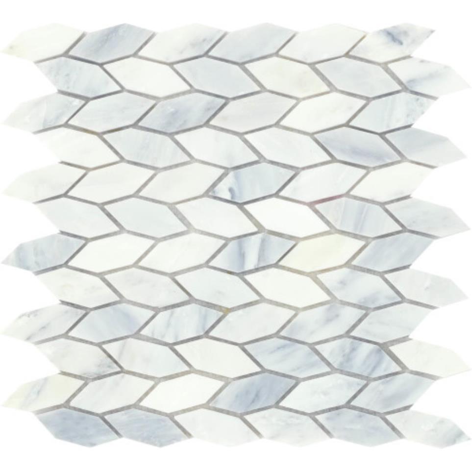 Marble Marquis Mosaic 12X12 by Emser Tile, LLC - Winter Frost