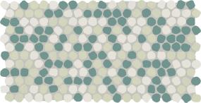 Keystones Organic Penny 1 Dm 12X22 MT Blend - Spring Blend Matte Swatch