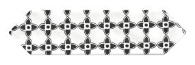 Stagecraft Picket 3X12 Gl - Ensemble Black Mix Glossy Swatch
