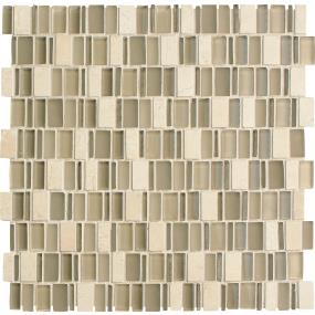 Clio Mosaics Random 1 Mm 12X12 Mx - Nox Mixed Swatch