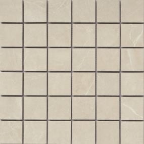Sterlina II Matte Mosaic 2X2 On 12X12 - Ivory Swatch