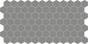 Keystones Hexagon 2 Dm 12X24 Mt Grp2 - Suede Gray Matte Swatch